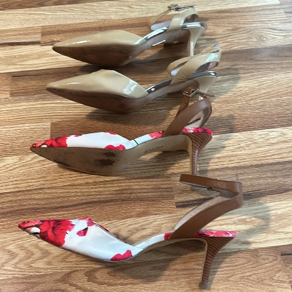 Bundle 2 pairs of Louise et Cio shoes small heel, ankle strap size 11 - Picture 4 of 9